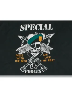 Mil-Tec vlajka special forces, 150 cm x 90 cm Finální Výprodej