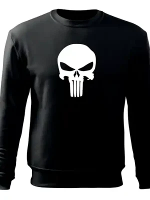 Přímo Od Výrobce DRAGOWA pánská mikina punisher, černá 300g / m2