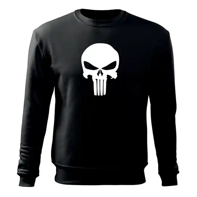 Přímo Od Výrobce DRAGOWA pánská mikina punisher, černá 300g / m2