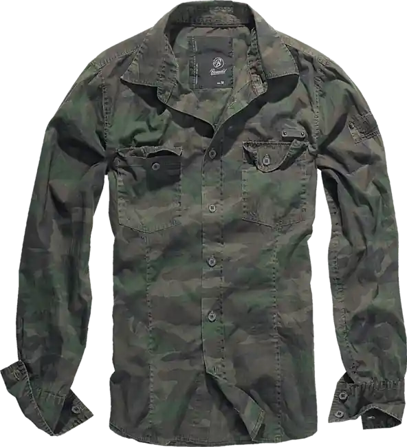 Cenová Bomba Brandit Slimfit košile , woodland