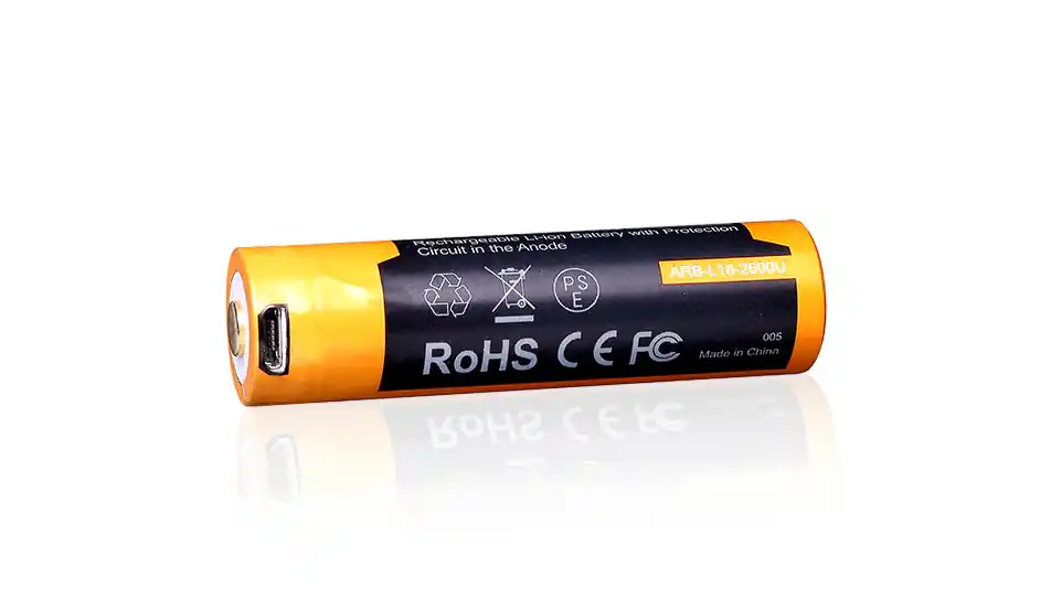 Poslední Šance Fenix USB nabíjecí baterie 18650, 2600 mAh Li-Ion