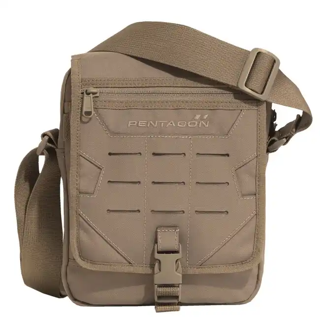 Víkendová Akce Pentagon Messenger taška přes rameno, coyote