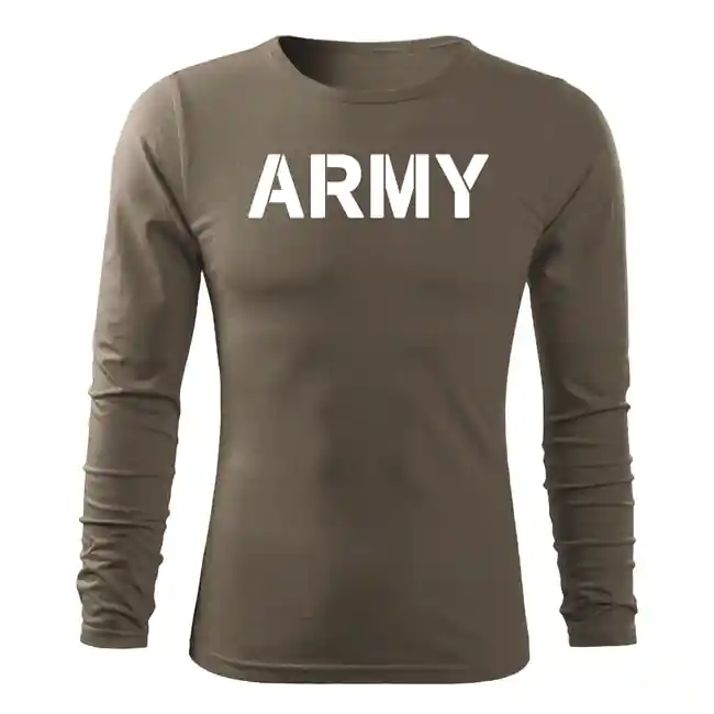 Horká Nabídka DRAGOWA Fit-T tričko s dlouhým rukávem army, olivová 160g/m2