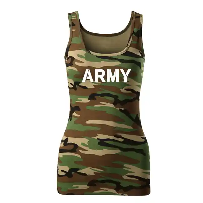 Ihned K Objednání DRAGOWA dámské tílko army, maskáčová 180g/m2