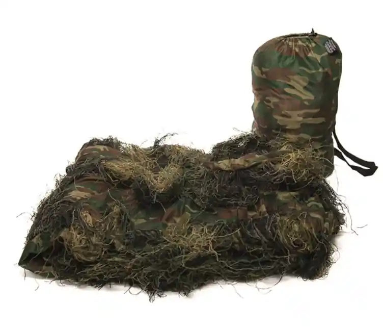 Sezónní Sleva Mil-tec Ghillie maskovací síť, woodland 3 x 2 m