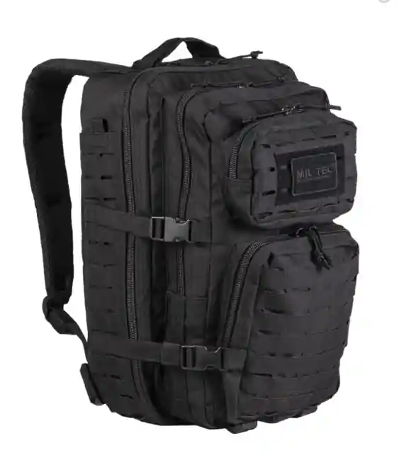 Mil-Tec batoh US Assault Large Laser Cut, černý, 36L Nejprodávanější