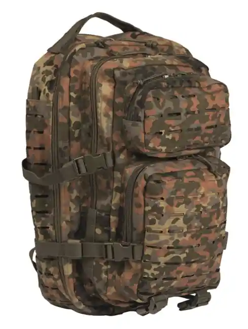 Mil-Tec batoh US Assault Large Laser Cut, flecktarn, 36L Oblíbený