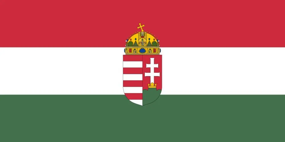 Vlajka veľký maďarský erb, 150cm x 90cm Akční Cena