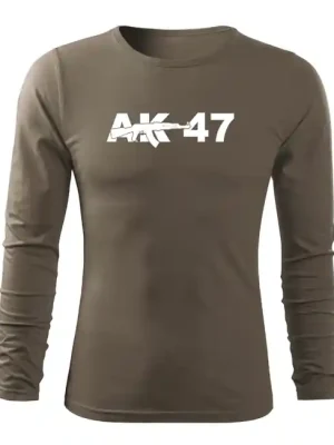 DRAGOWA Fit-T tričko s dlouhým rukávem ak47, olivová 160g / m2 Pouze Dnes