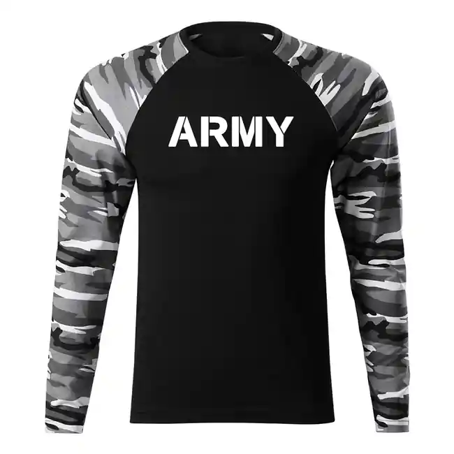 DRAGOWA Fit-T tričko s dlouhým rukávem army, metro 160g / m2 Horká Nabídka