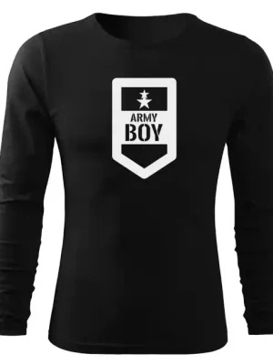 Nová Kolekce DRAGOWA Fit-T tričko s dlouhým rukávem army boy, černá 160g / m2