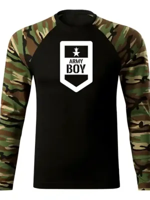 DRAGOWA Fit-T tričko s dlouhým rukávem army boy, woodland 160g / m2 Top Prodej