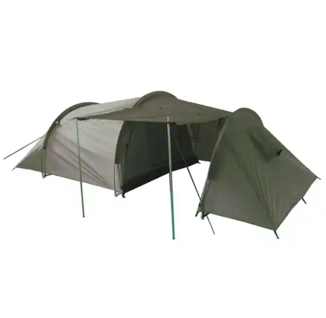 Mil-Tec stan s předsíní pro 3 osoby, olivový, 415 x 180 cm x 120 cm Must-Have