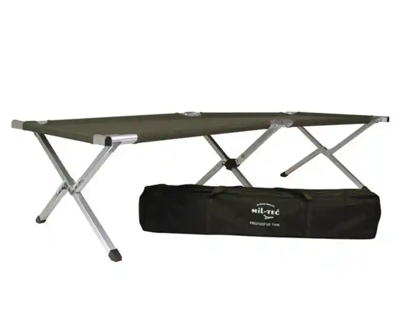 Mil-tec kempingové skládací lehátko, olivové 190 x 66 x 42cm Super Cena