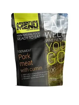 Adventure Menu Vepřové maso 100% na kmínu 200g Jen Po Omezenou Doba