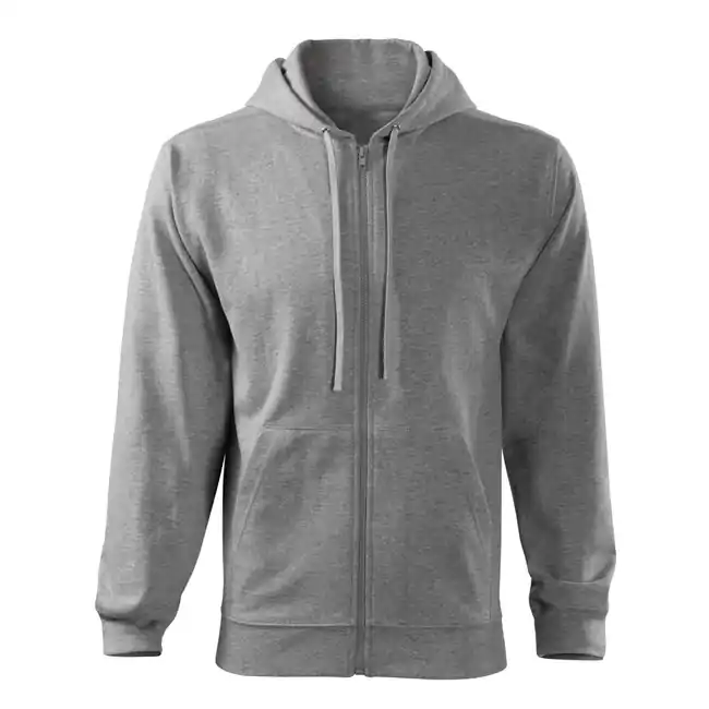 Must-Have Malfini Trendy zipper pánská mikina, šedá, 300g/m2