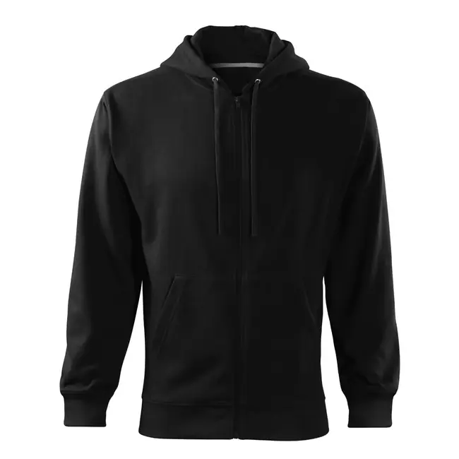 Speciální Cena Malfini Trendy zipper pánská mikina, černá, 300g/m2