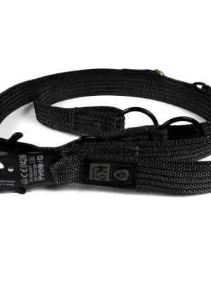 K9 Thorn vodítko oboustranné s karabinou kong frog, černé, 255cm Sleva