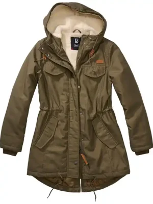 Brandit Marsh lake parka dámská zimní bunda s kapucí, olivová Bezpečná Platba