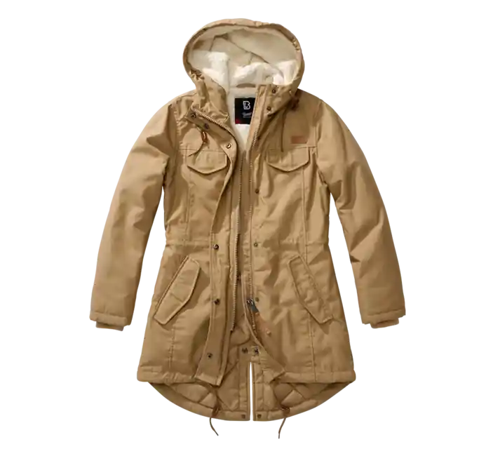 Brandit Marsh lake parka dámská zimní bunda s kapucí, khaki Nejlepší Cena
