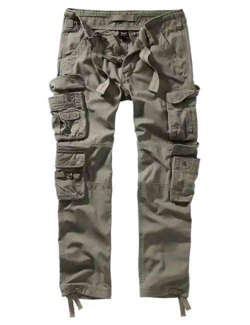 Brandit Pure slim fit kalhoty, olivové Jen Po Omezenou Doba