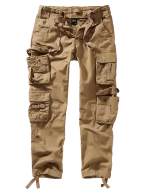 Brandit Pure slim fit kalhoty, béžové Super Cena