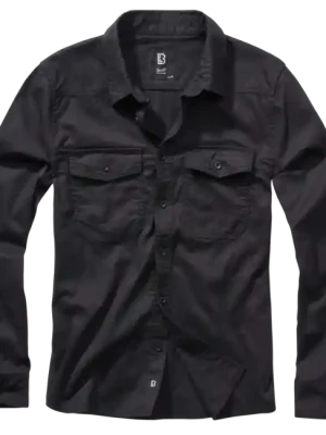Brandit Flanellshirt košile, černá Jen Po Omezenou Doba
