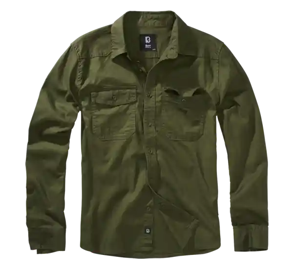 Značkový Brandit Flanellshirt košile, olivová