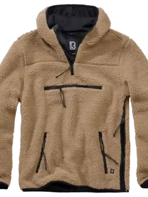 Brandit Teddyfleece Worker Pullover, khaki Nová Kolekce