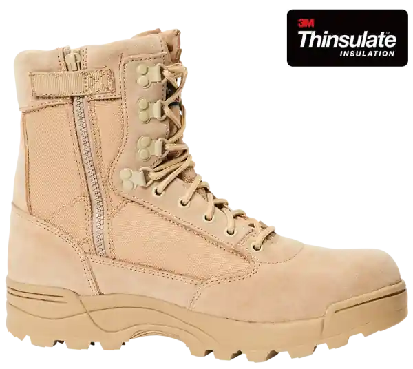 Víkendová Akce Mil-Tec taktická obuv na zip, camel