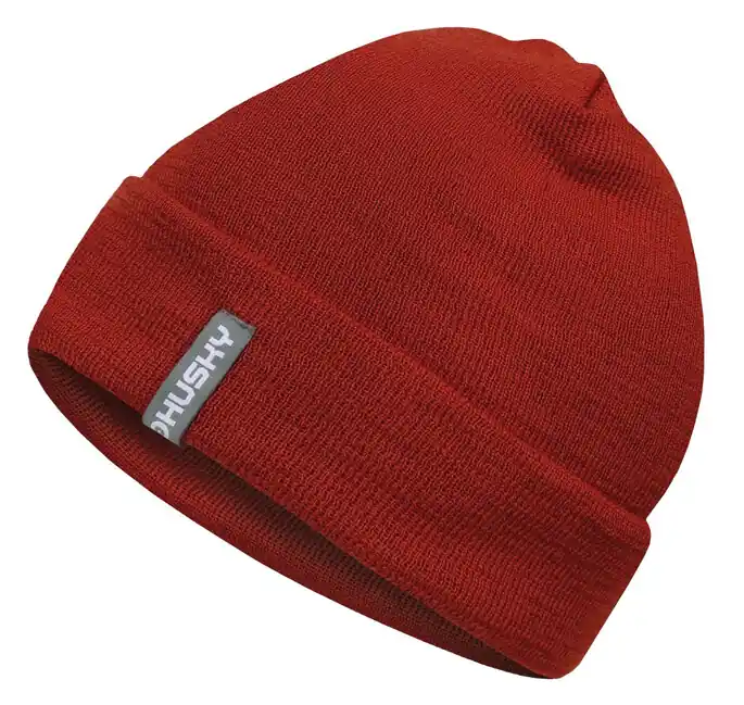 Super Cena Husky Pánská merino čepice Merhat 1 cihlová