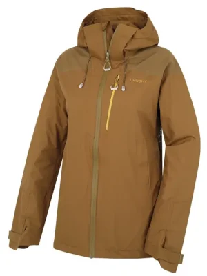 Husky Dámská hardshellová bunda Nicker dark khaki Vrácení Zdarma