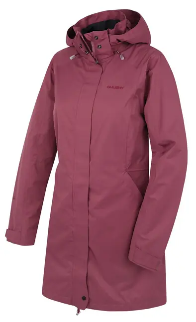 Ihned K Objednání Dámský kabát Husky Hardshell Coat Nut dark burgundy