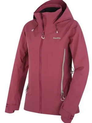 Sleva Husky Dámská outdoorová bunda Nakron dark burgundy