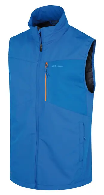 Husky Pánská softshell vesta Salien M neonově modrá Přímo Od Výrobce