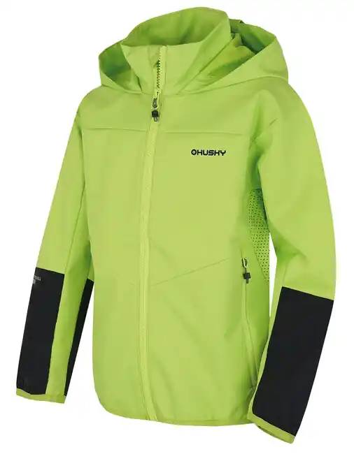 Husky Dětská softshellová bunda Sonny K bright green Pouze Dnes