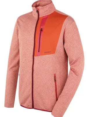 Cenový Hit Husky Pánská mikina na zip Ane M dk. brick oranžová