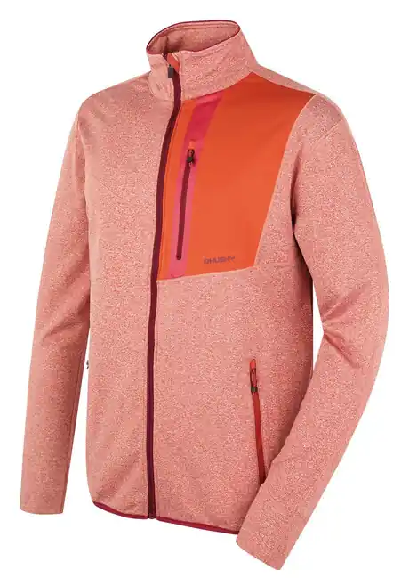 Cenový Hit Husky Pánská mikina na zip Ane M dk. brick oranžová