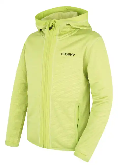 Husky Dětská mikina s kapucí Artic Zips K br. green / dark khaki Speciální Cena