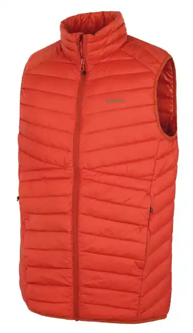 Husky Pánská péřová vesta Dresles M brick orange Oblíbený