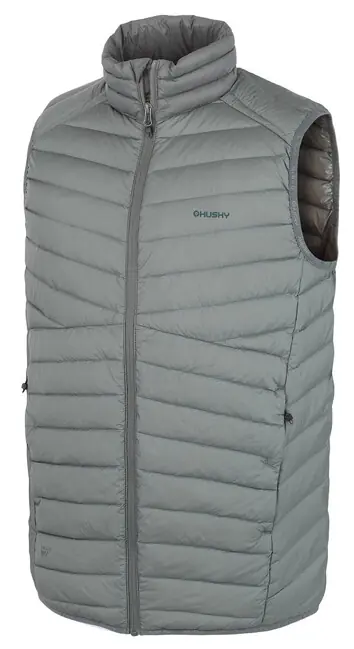 Vrácení Zdarma Husky Pánská péřová vesta Dresles M dk. grey green