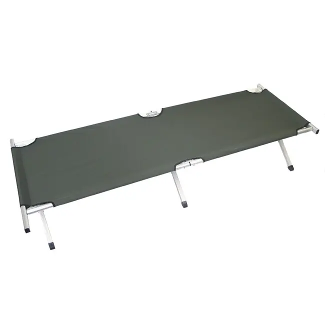 MFH kempingové skládací lehátko, olivové 200 x 66 x 42cm Zlevněný