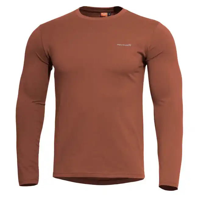 Pentagon Ageron 2.0 triko s dlouhým rukávem, maroon red Nová Kolekce