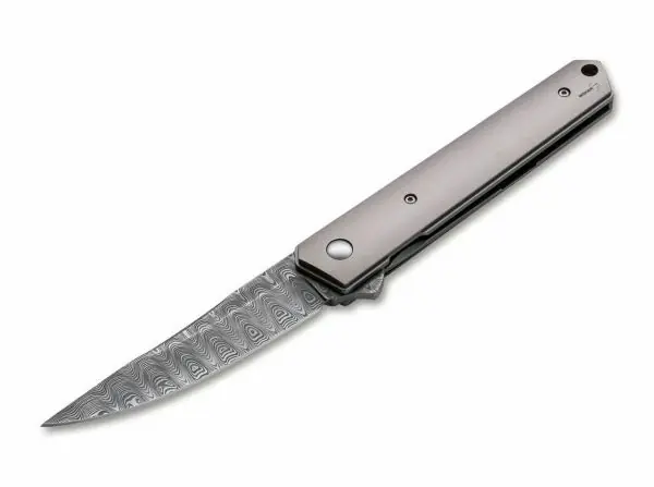 Výhodná Nabídka Böker Plus Kwaiken Flipper Damast kapesní nůž 9 cm, damašek, titan