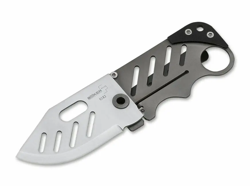 Finální Výprodej Böker Plus Credit Card Knife kapesní nůž na krk 5,8 cm, G10, titan