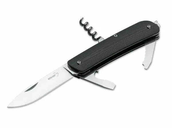 Tovární Cena Böker Plus Tech Tool City 2 kapesní multifunkční nůž 7,1 cm, černý, G10, titan.