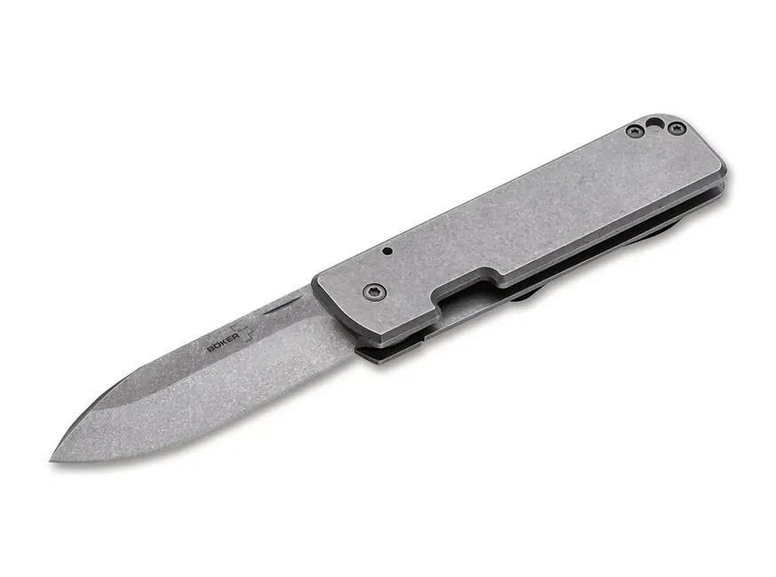 Böker Plus LANCER 42 STEEL oboustranný kapesní nůž 7,3 cm, nerezová ocel, stonewash Cenová Bomba