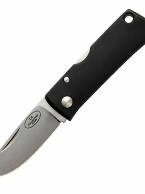 Rychlé Dodání Kapesní nůž Fällkniven U4 5,3 cm, černý, Grilon