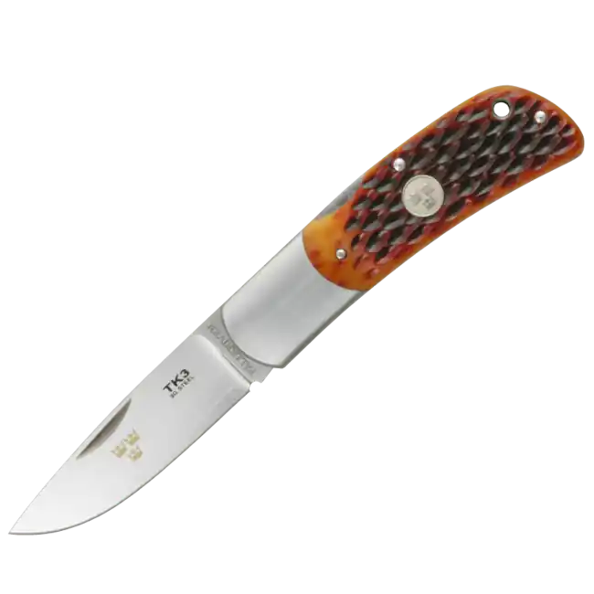 Vysoce Kvalitní Fällkniven TK3jbc kapesní nůž 7 cm, kost, pouzdro Cordura
