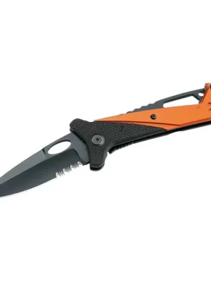 Super Cena Kapesní záchranářský nůž Herbertz 8 cm, černo-oranžový, G10, hliník